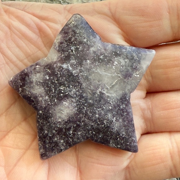 Lepidolite Star Crystal Carving, 44 grams - Picture 4 of 14